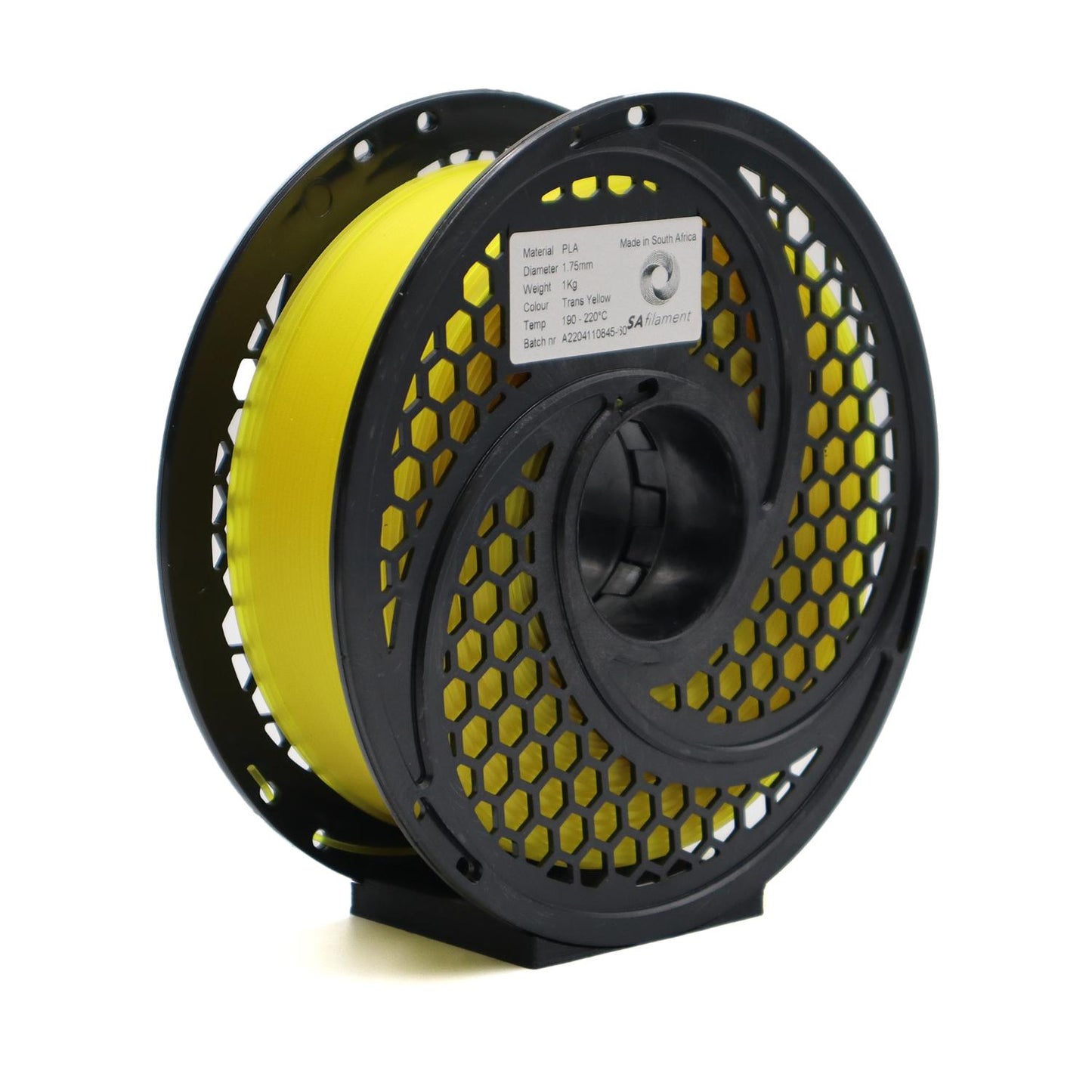 PLA Translucent Yellow Filament 1kg, 1.75mm